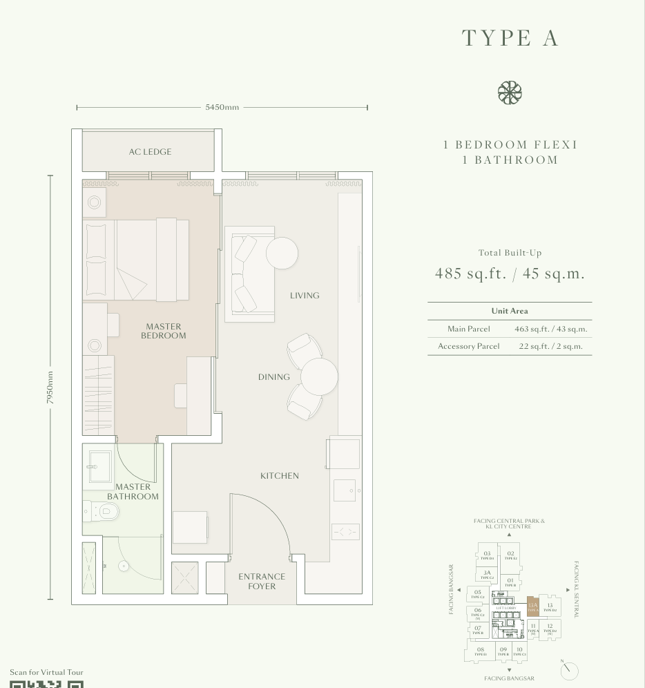 Type A1 Floor Plan