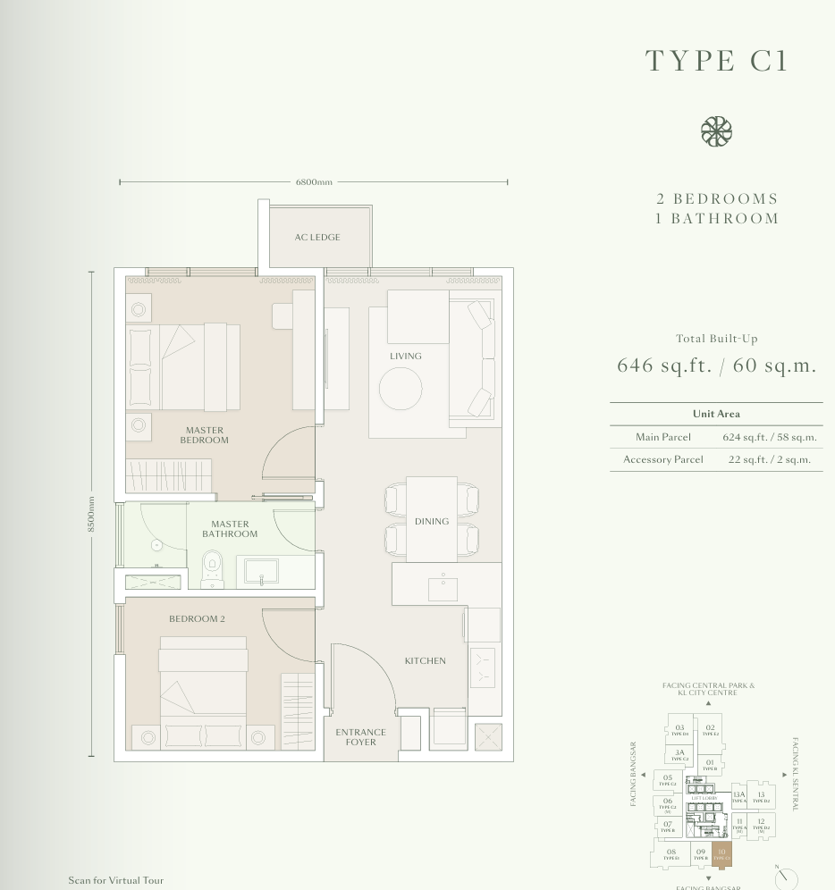 Type C1 Floor Plan