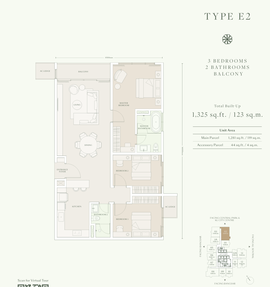 Type E2 Floor Plan
