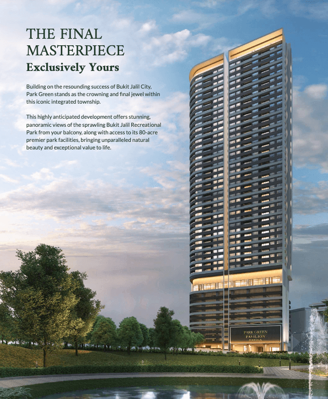 Park Green | Pavilion Bukit Jalil KL | Freehold 3-4BR Linked to Pavilion Mall | Kuala Lumpur
