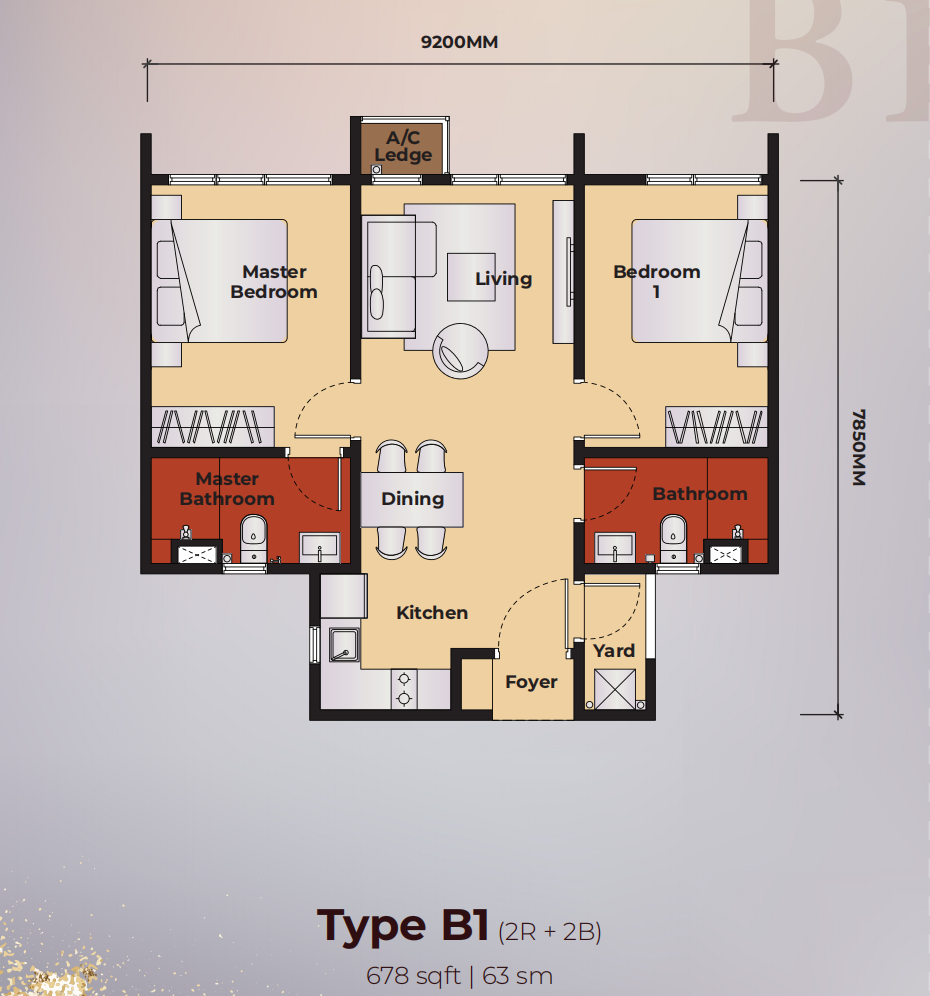 Type B Floor Plan