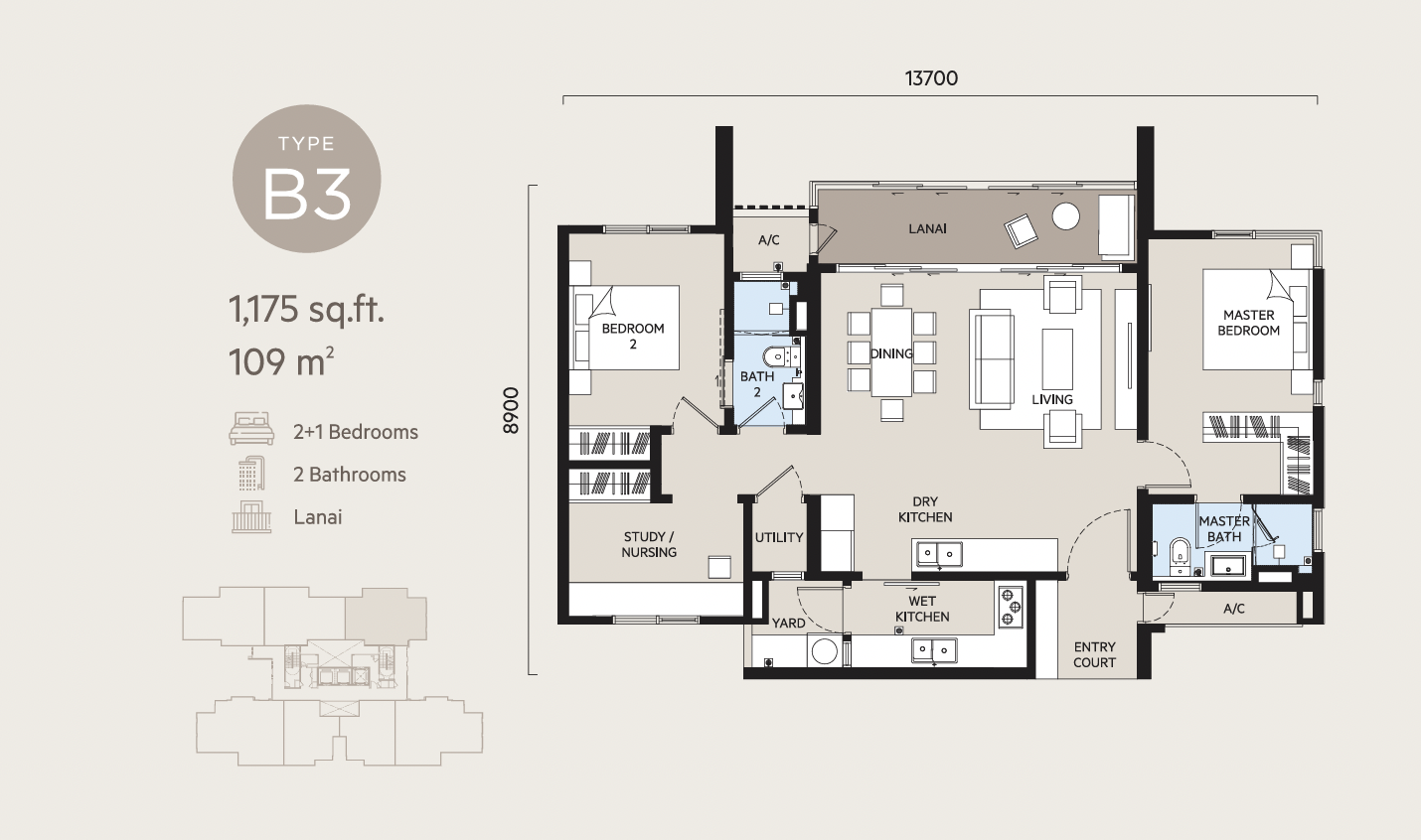 Type B3 Floor Plan