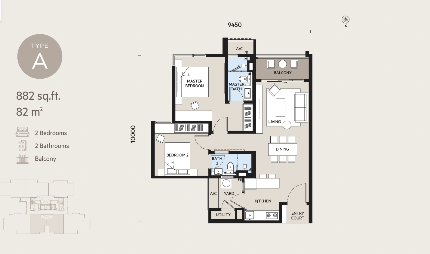 Type A1 Floor Plan