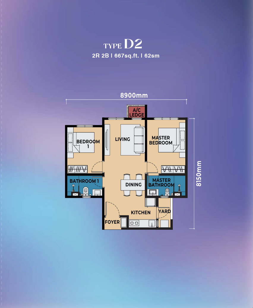 Type D2 Floor Plan