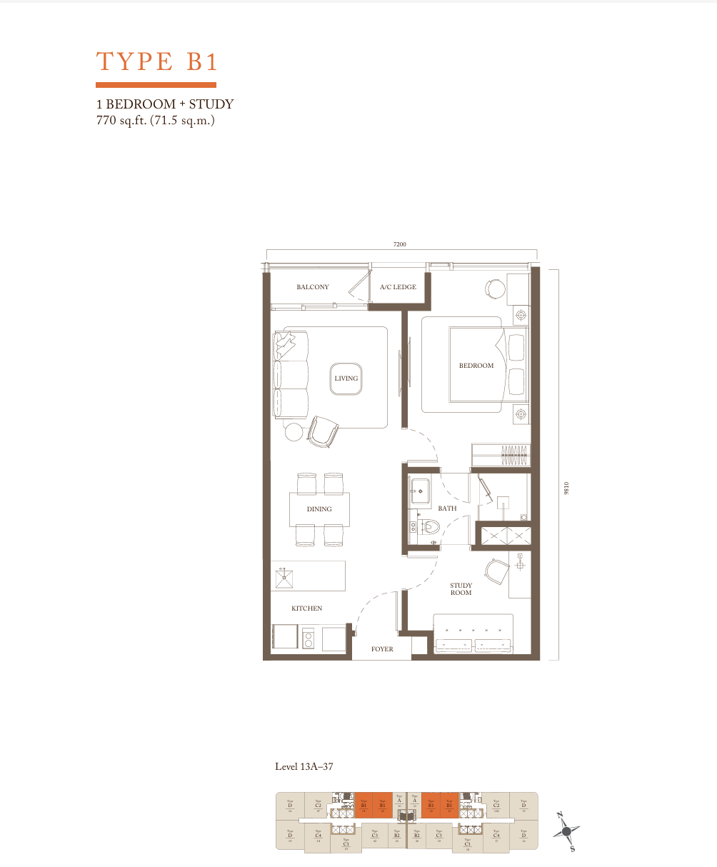 Type B1 Floor Plan
