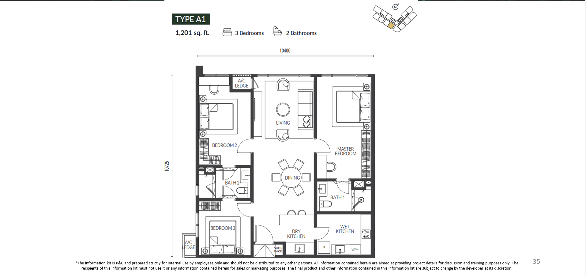 Type A1 Floor Plan