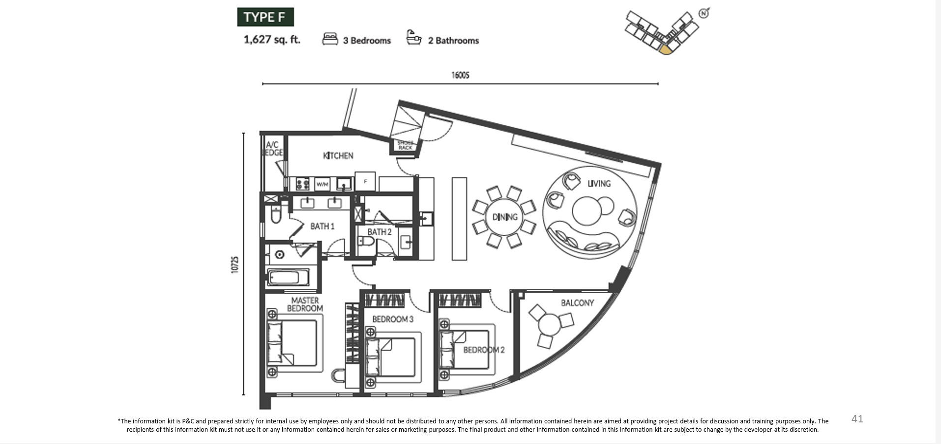 Type F Floor Plan