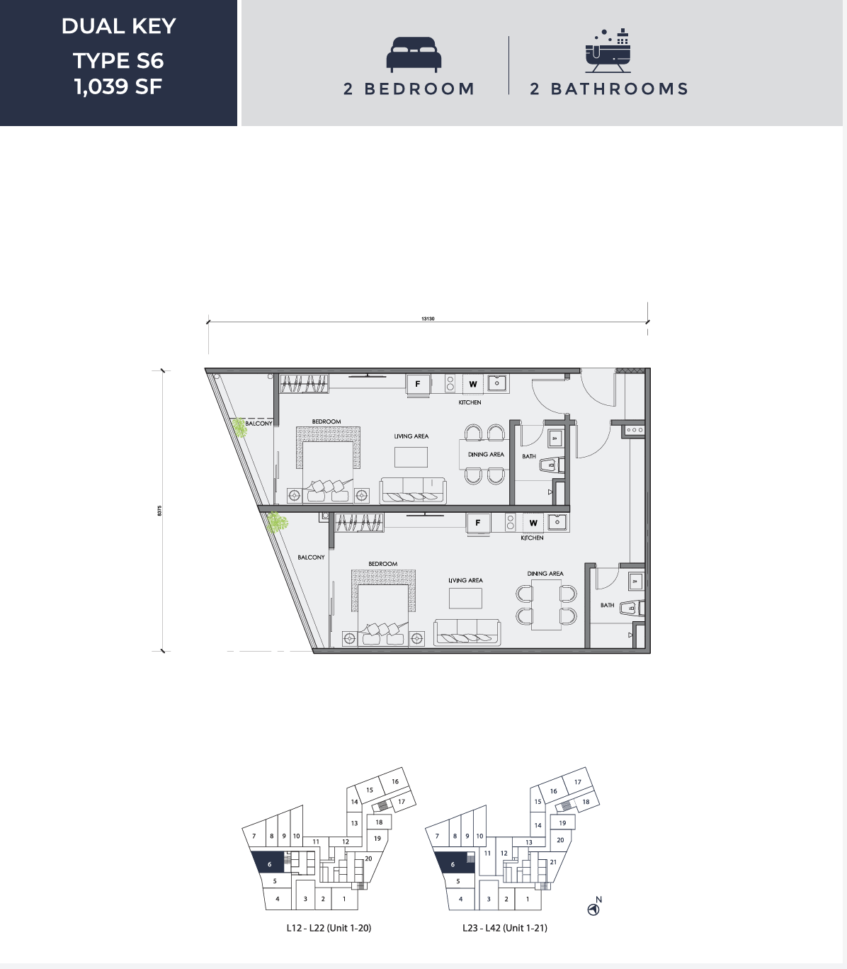Type S6 Floor Plan