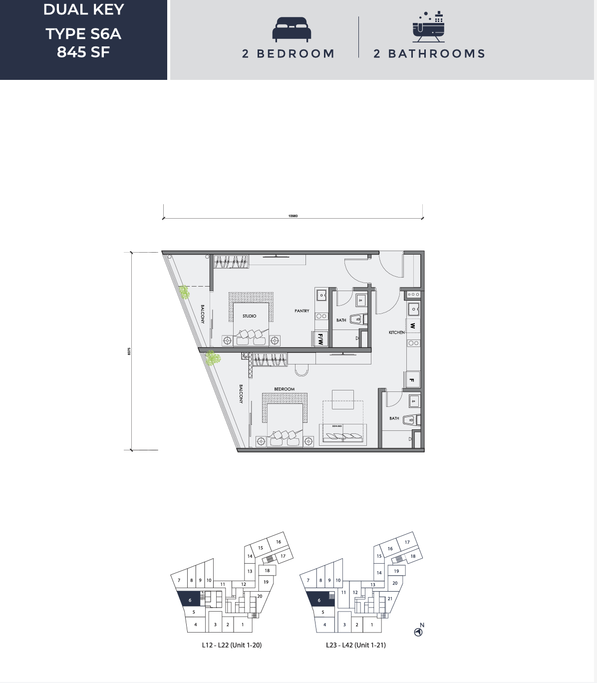 Type S6A Floor Plan
