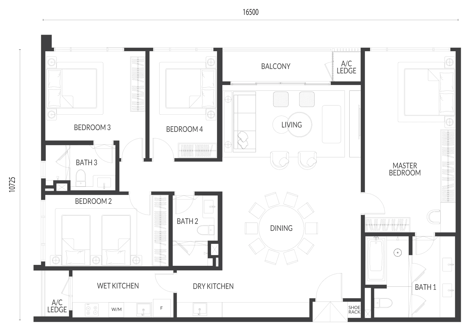 Type E Floor Plan