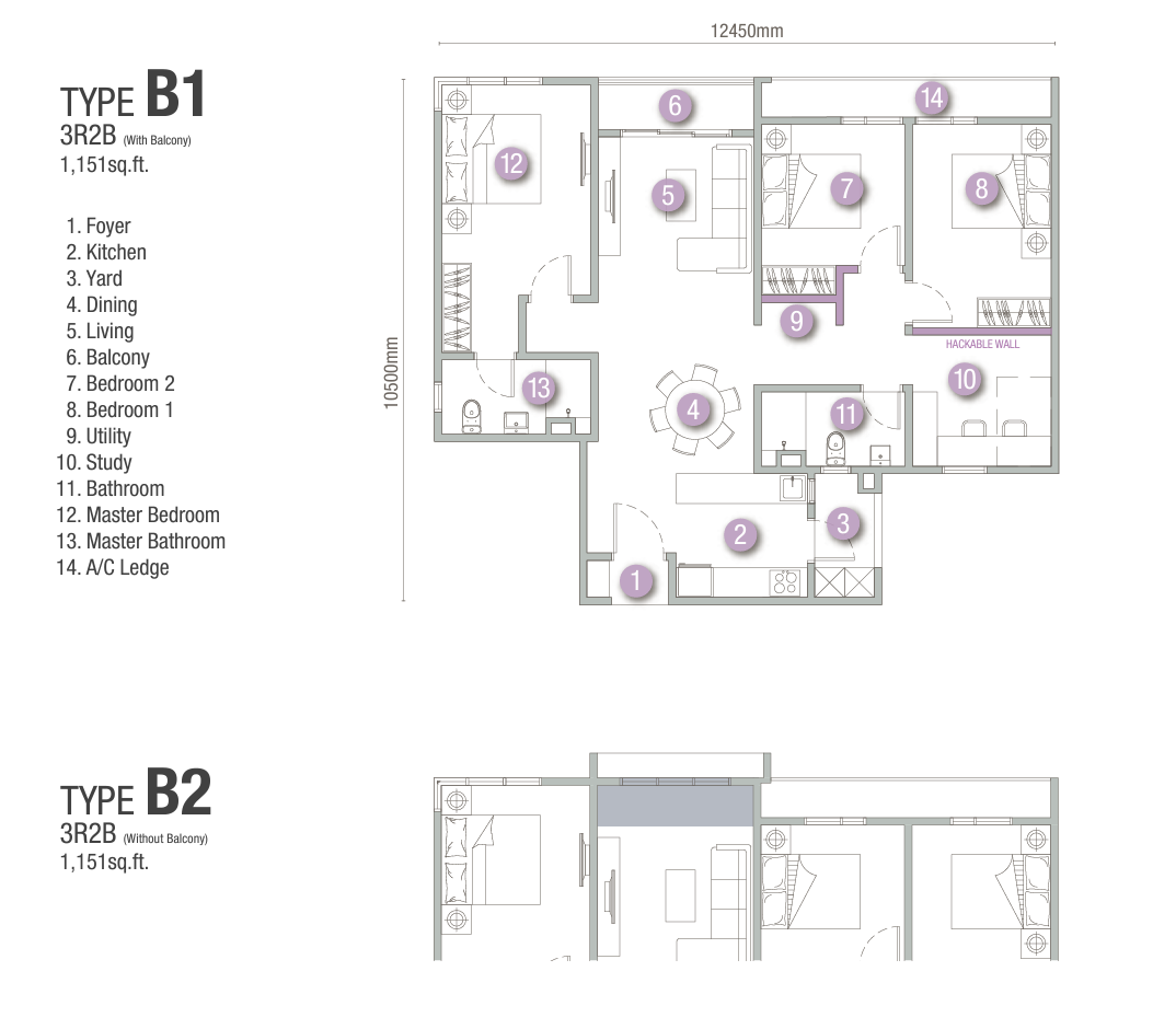 Type B Floor Plan