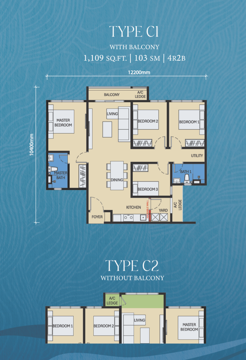 Type C1/C2 Floor Plan