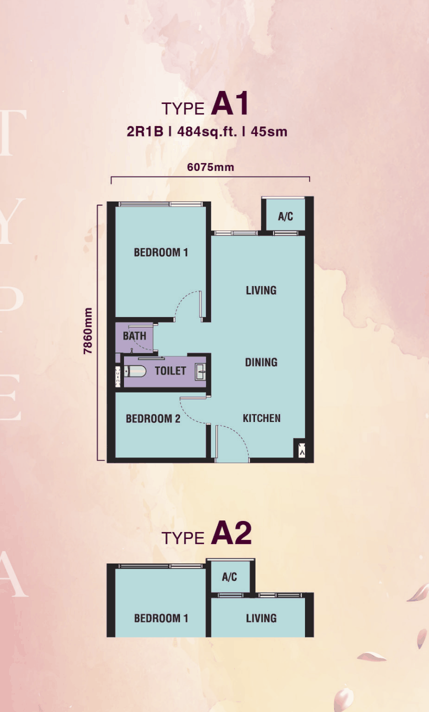 Type A1/A2 Floor Plan
