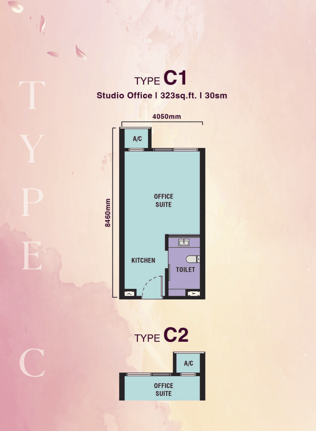 Type Studio — 323 sqft