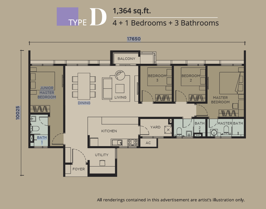 Type D Floor Plan