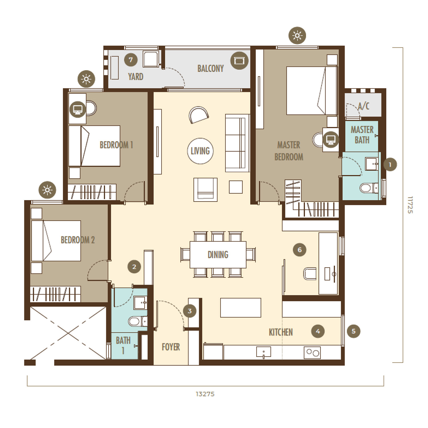 Type A1 Floor Plan