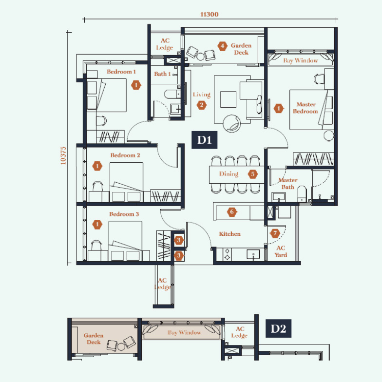 Type D Floor Plan