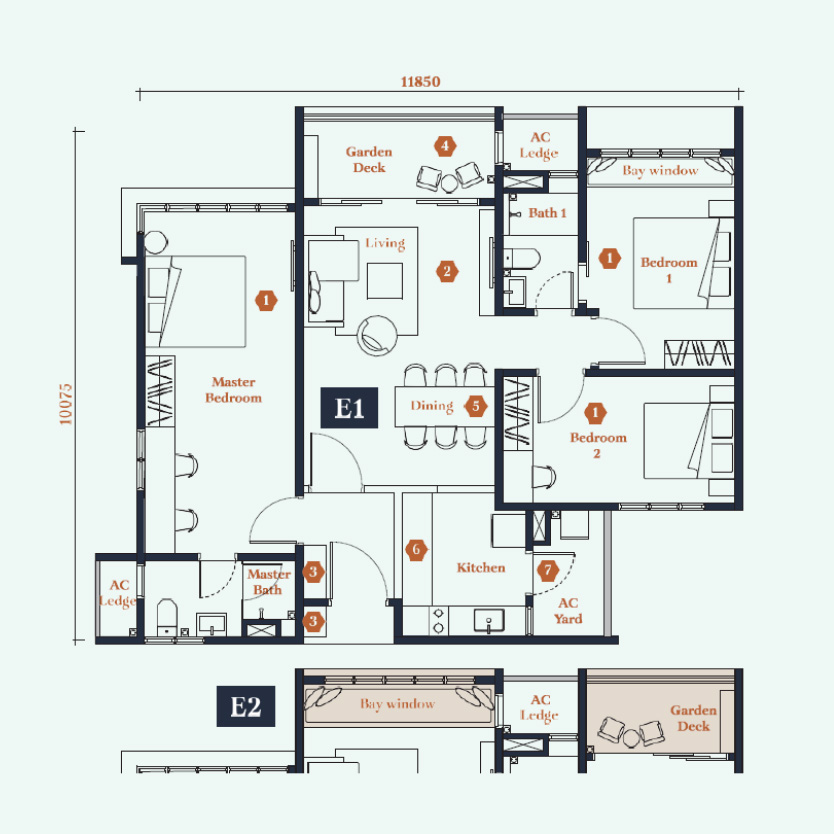 Type E Floor Plan