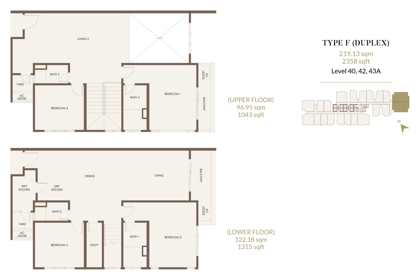 Type F Floor Plan