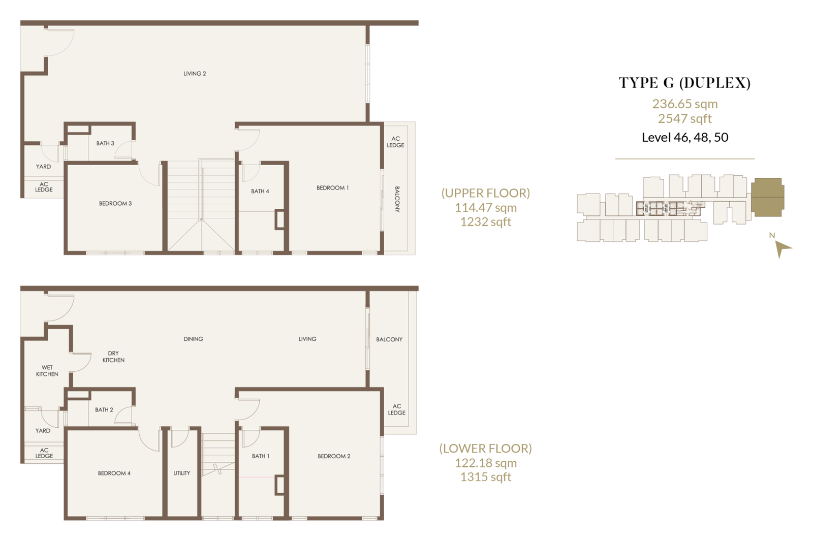 Type G — 2,547 sqft