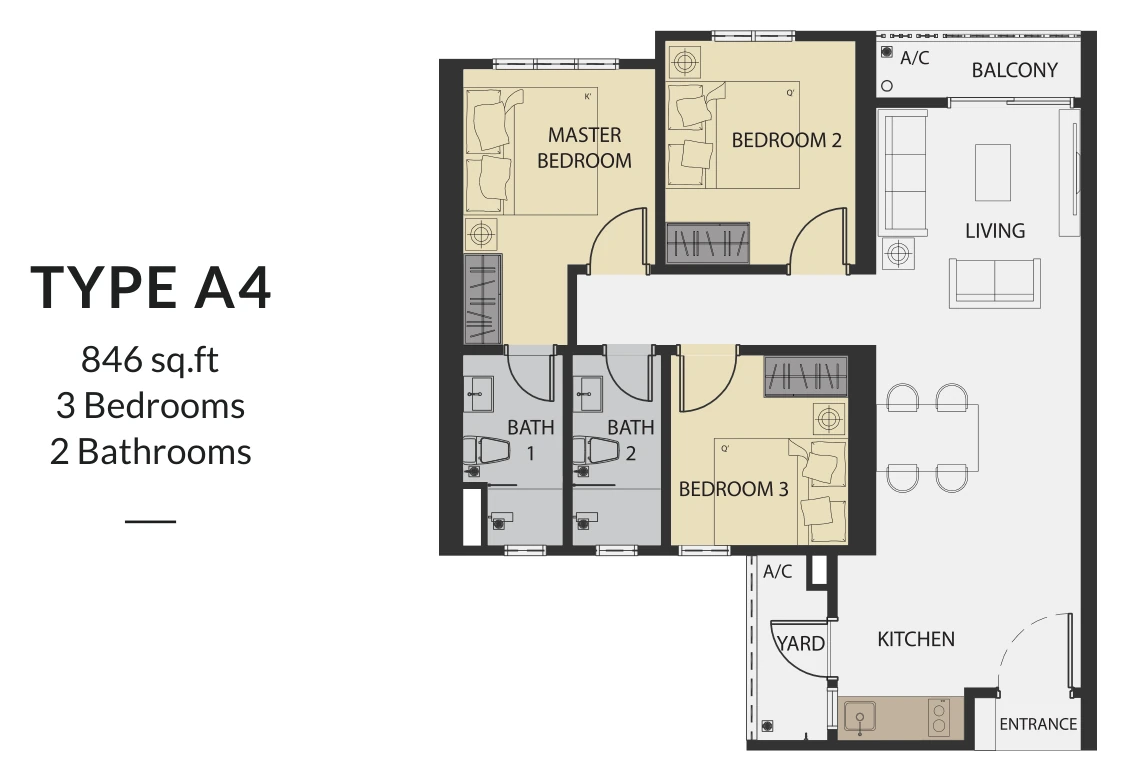 Type A4 Floor Plan