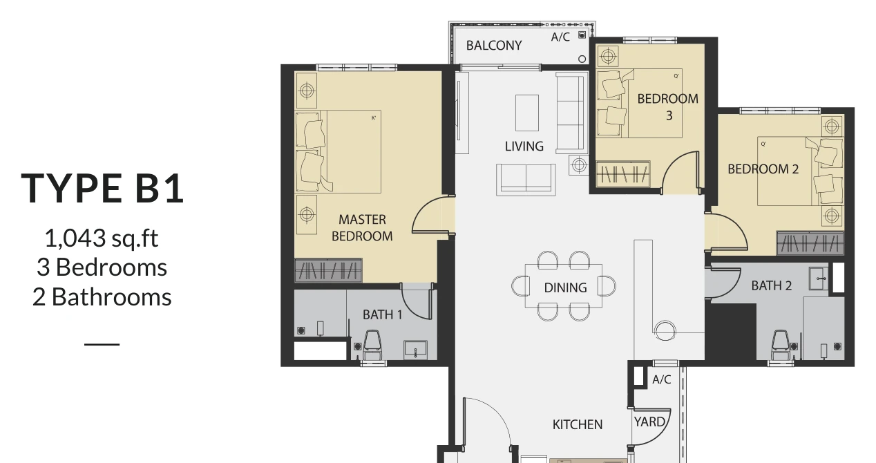 Type B1 Floor Plan