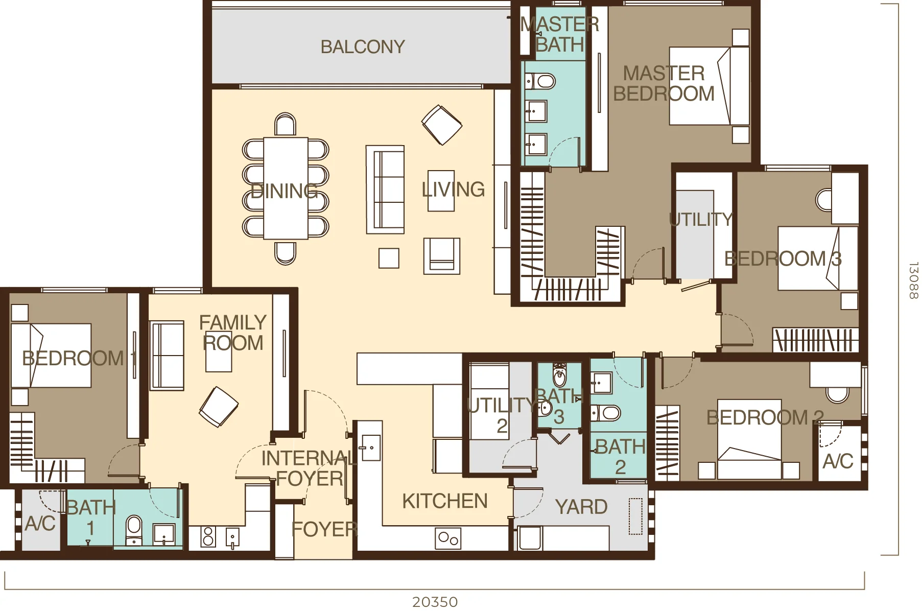 Type D — 2316 sqft