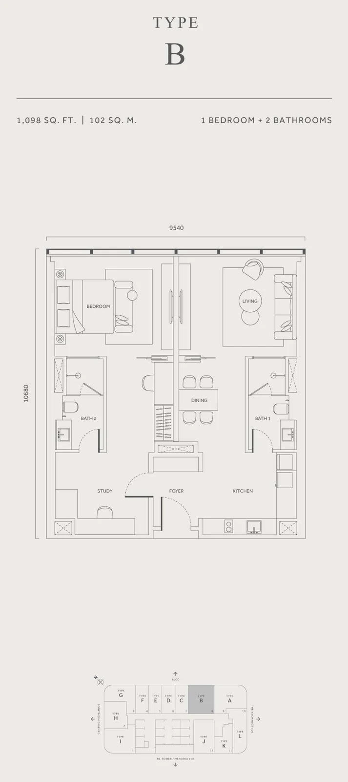 Type B Floor Plan