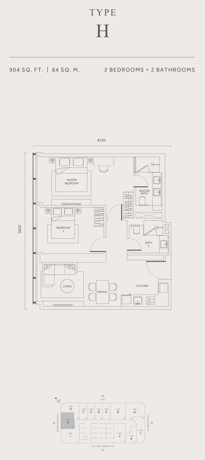 Type H Floor Plan
