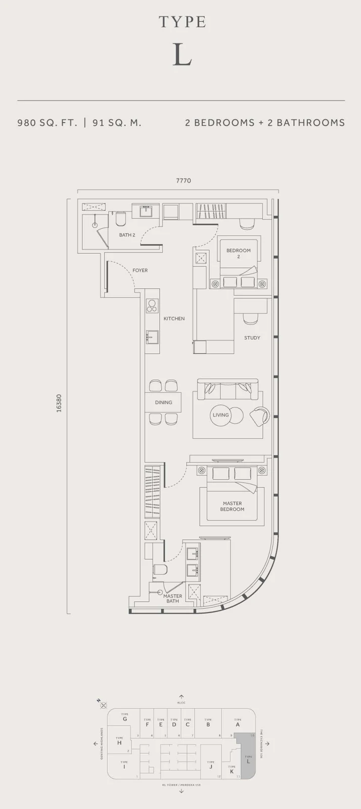 Type L Floor Plan
