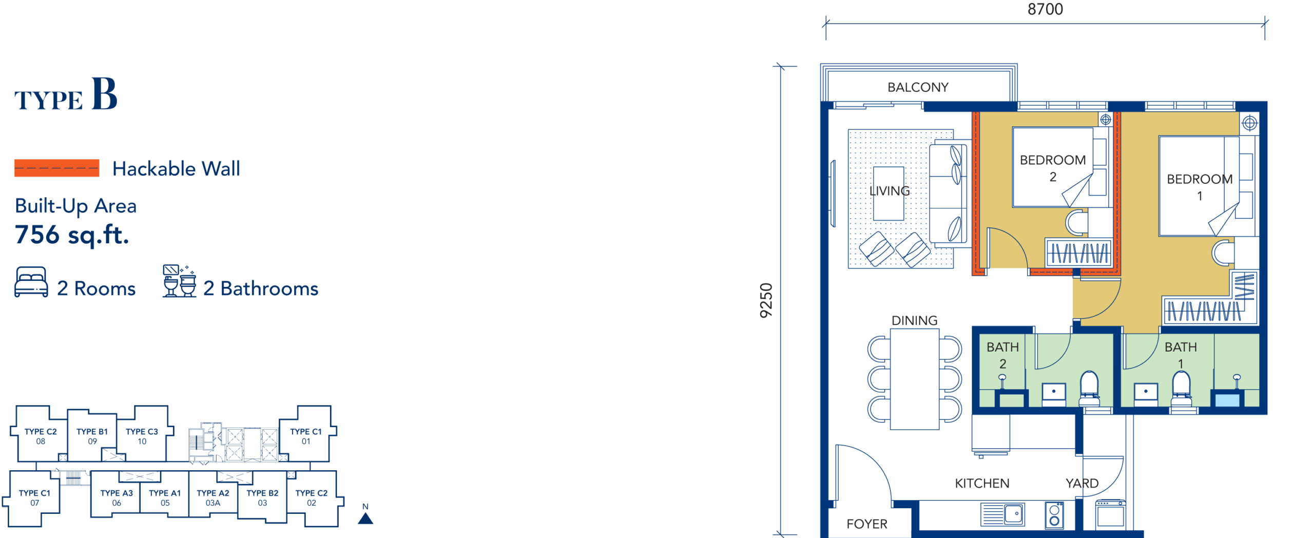 Type B Floor Plan