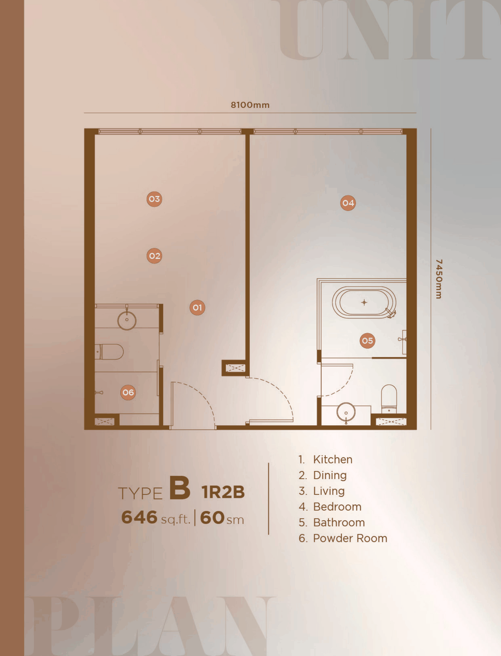 Type Dual Key Floor Plan