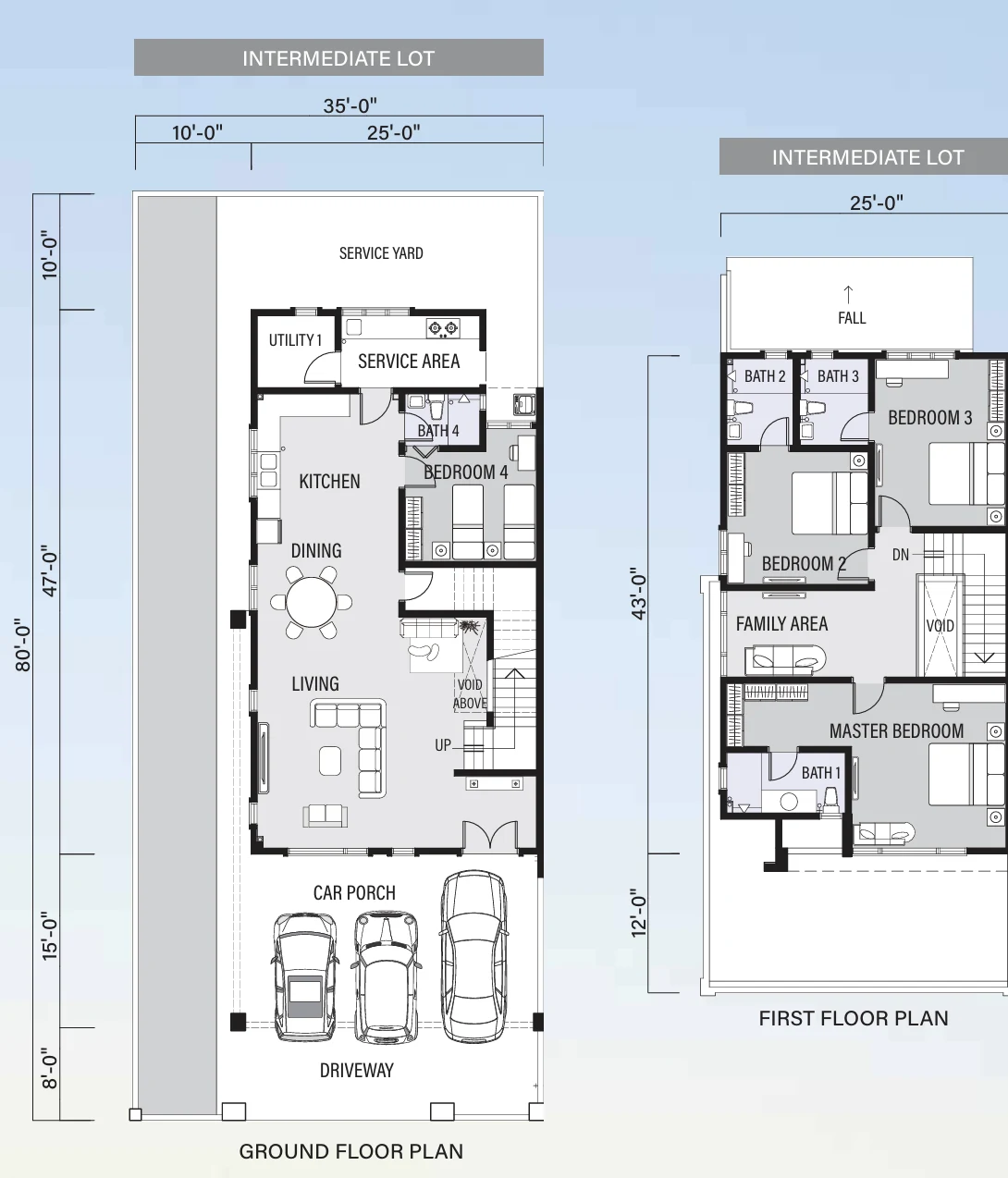 Type Semi-D (35x80) — 35x80 sqft