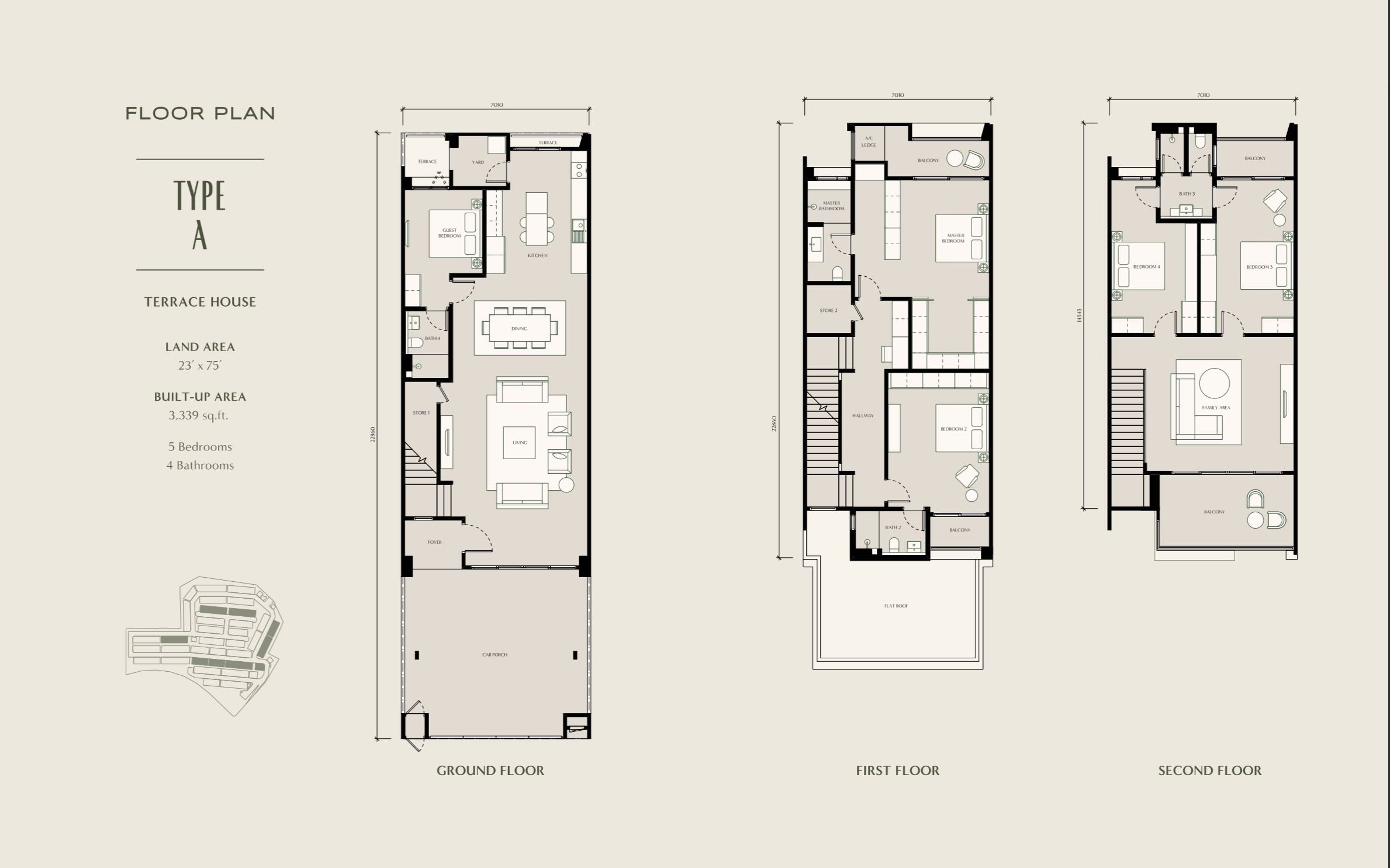 Type Superlink T1 — 2982 sqft