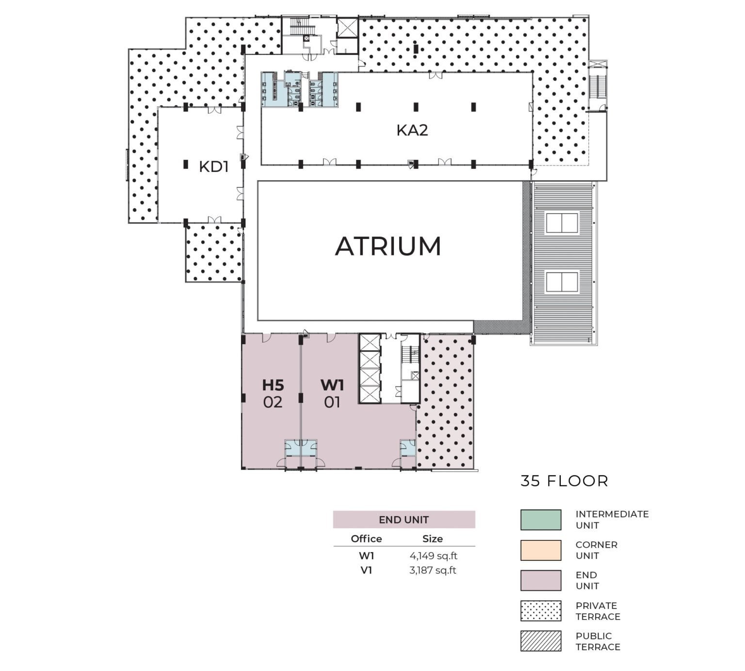 Type End Unit Floor Plan