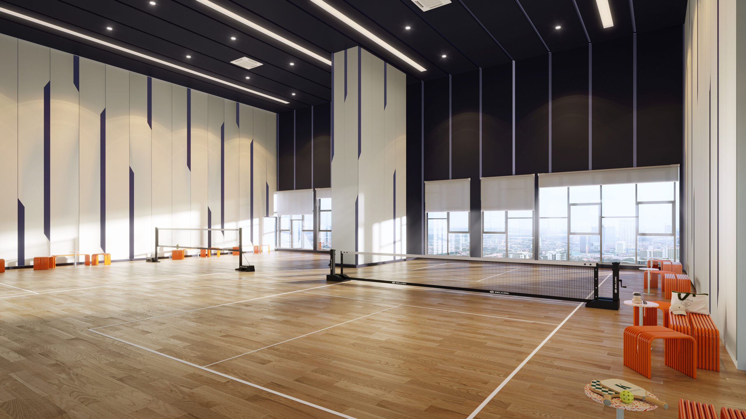 7. Multipurpose Hall (Pickle Ball + Badminton Court)