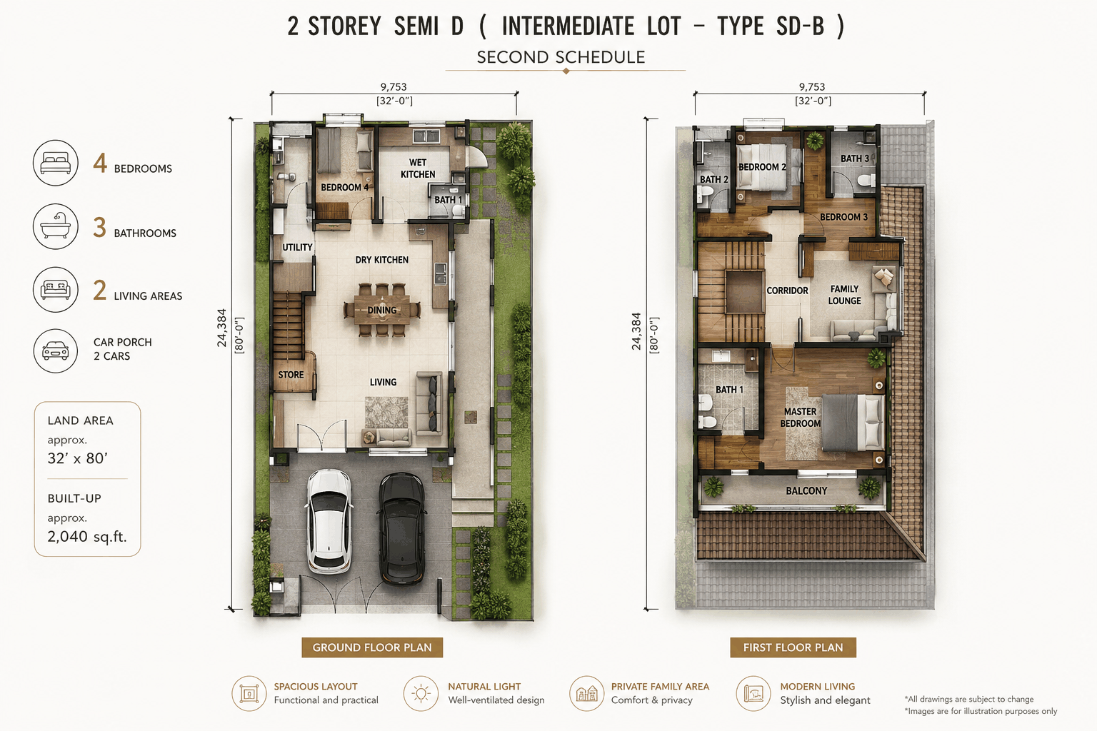Type Semi-Detached — 3200 sqft