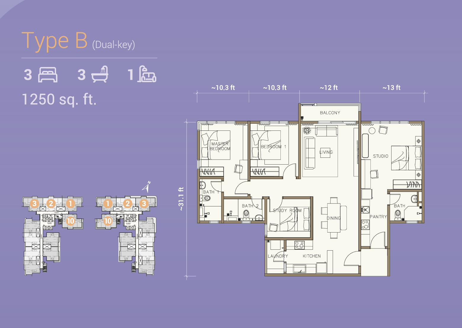 Type B Floor Plan