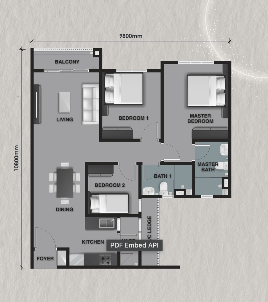 Type C1 Floor Plan