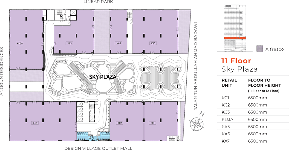 Type Retail Sky Plaza Floor Plan