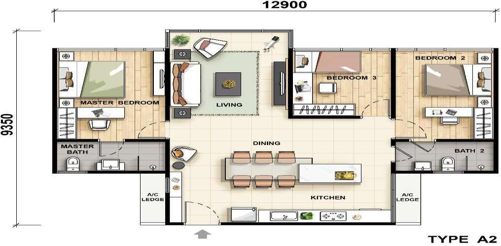 Type A2 Floor Plan