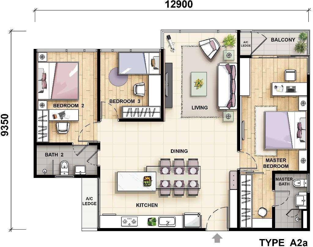 Type A2a Floor Plan