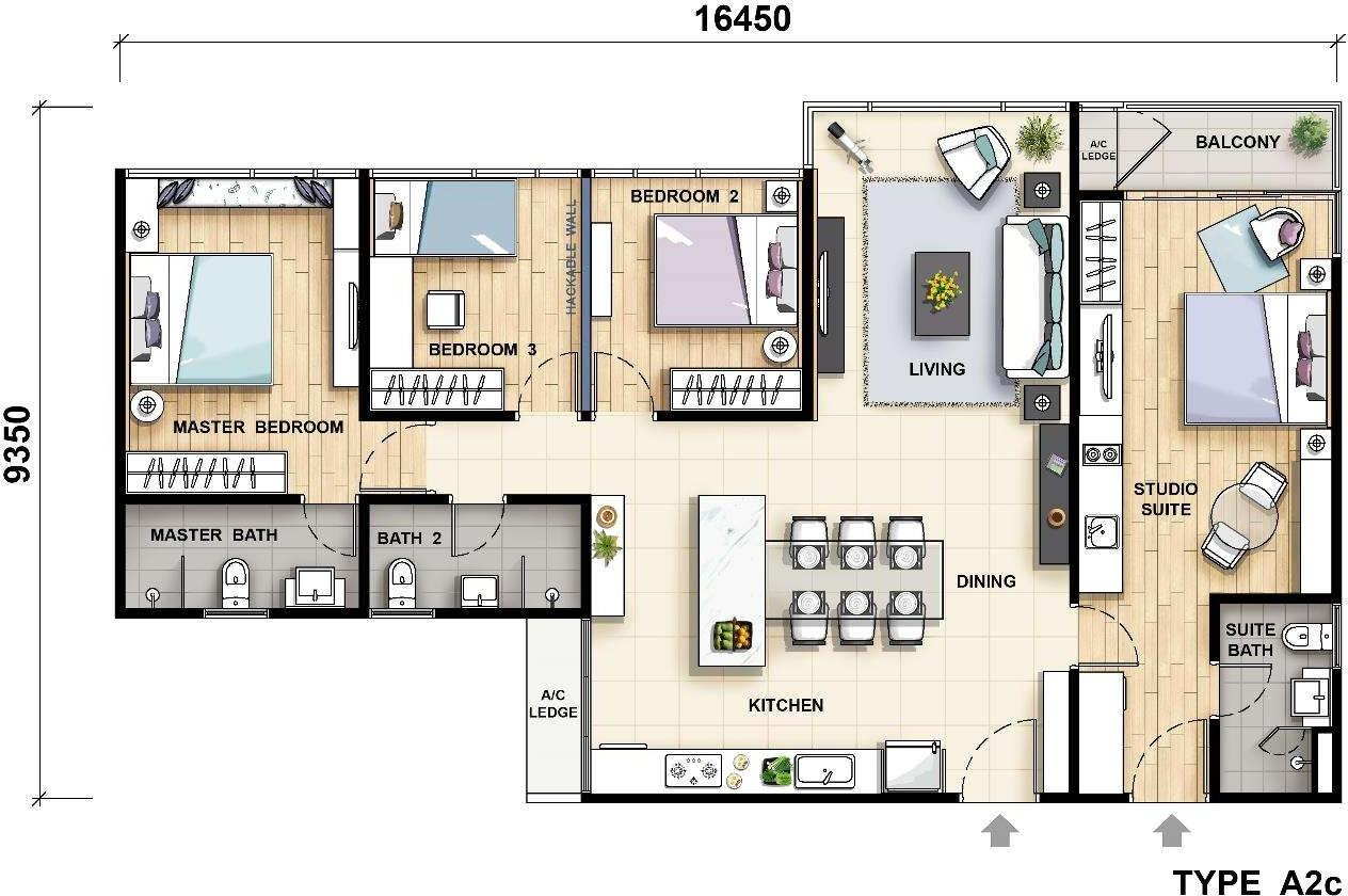 Type A2c Floor Plan