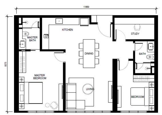 Type F Floor Plan