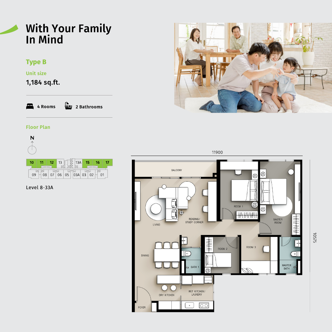 Type B Floor Plan