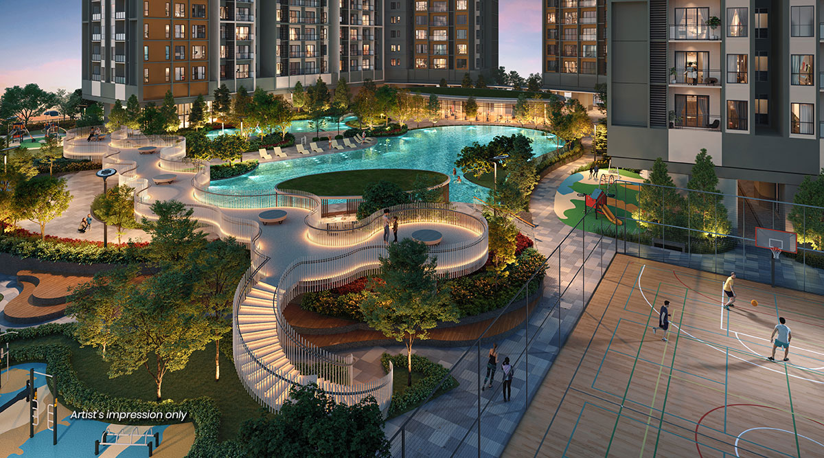 AndaBreeze Residences elevated sky bridge artist impression