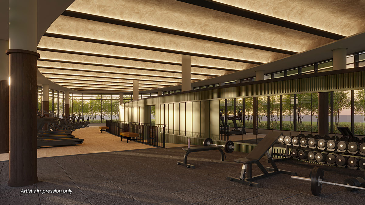AndaBreeze Residences fitness lab artist impression