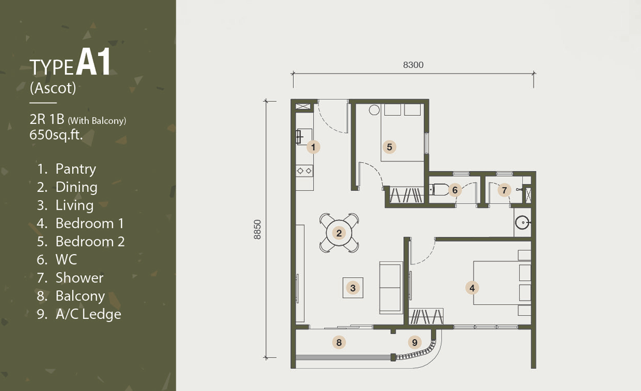 Type A Floor Plan