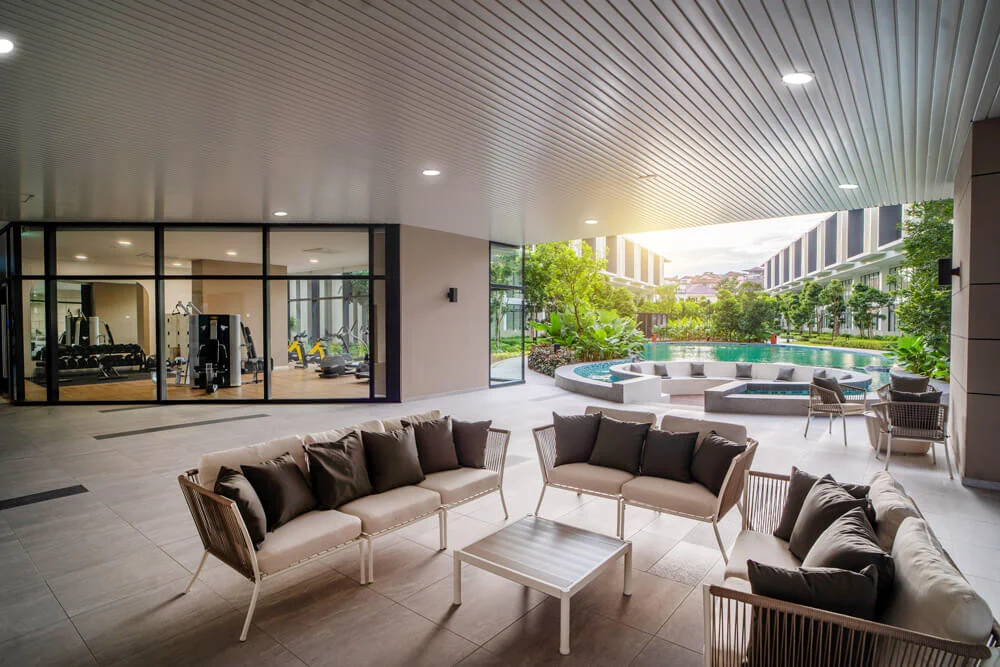 Alstonia poolside lounge and gym pavilion