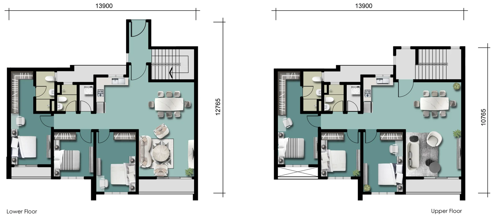 Type D — 2,673 sqft